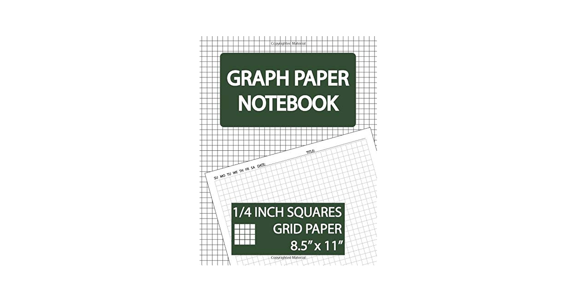 Graph Paper Notebook 1 4 Inch Squares Grid Paper Squared Graphing Paper Graph Ruled Notebook 100 Pages 1 4 Square Graph Paper 1 4 Graph Paper 