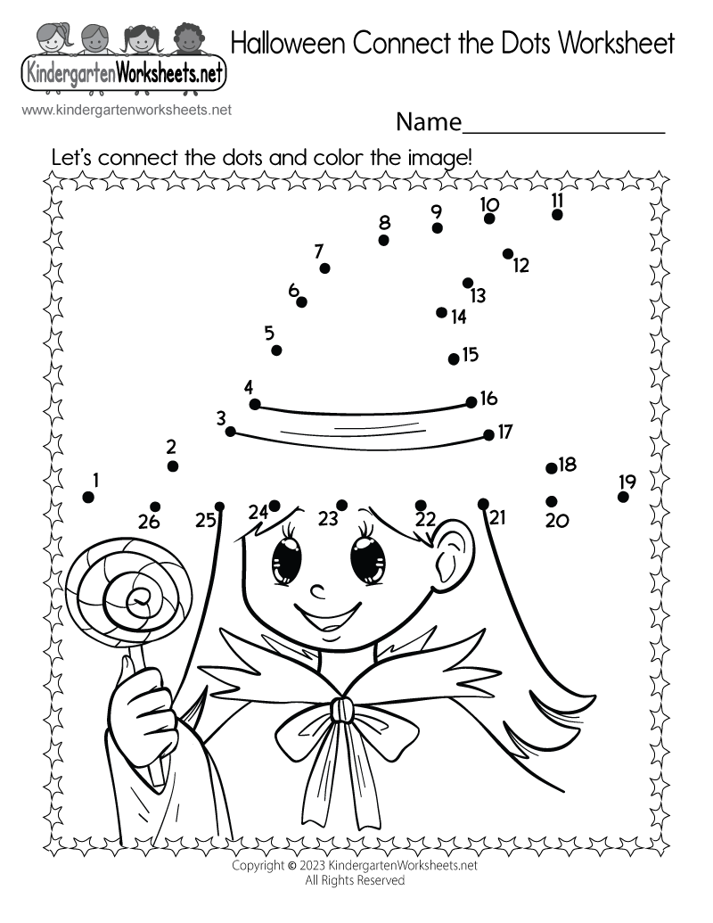 Halloween Connect The Dots Worksheet Free Printable Digital amp PDF