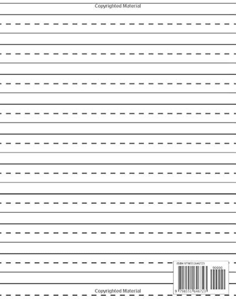 Handwriting Practice Paper Writing Paper Loose Leaf For 