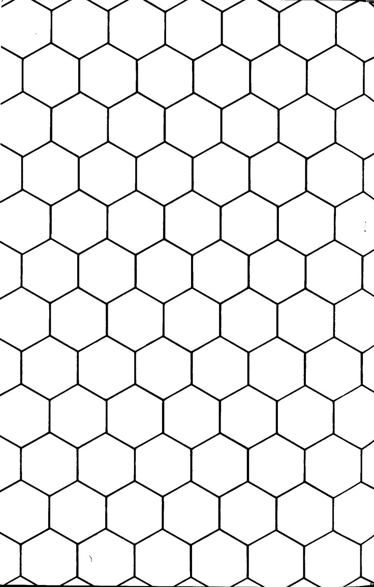 Hexagonal Graph Paper Printable Free Blank