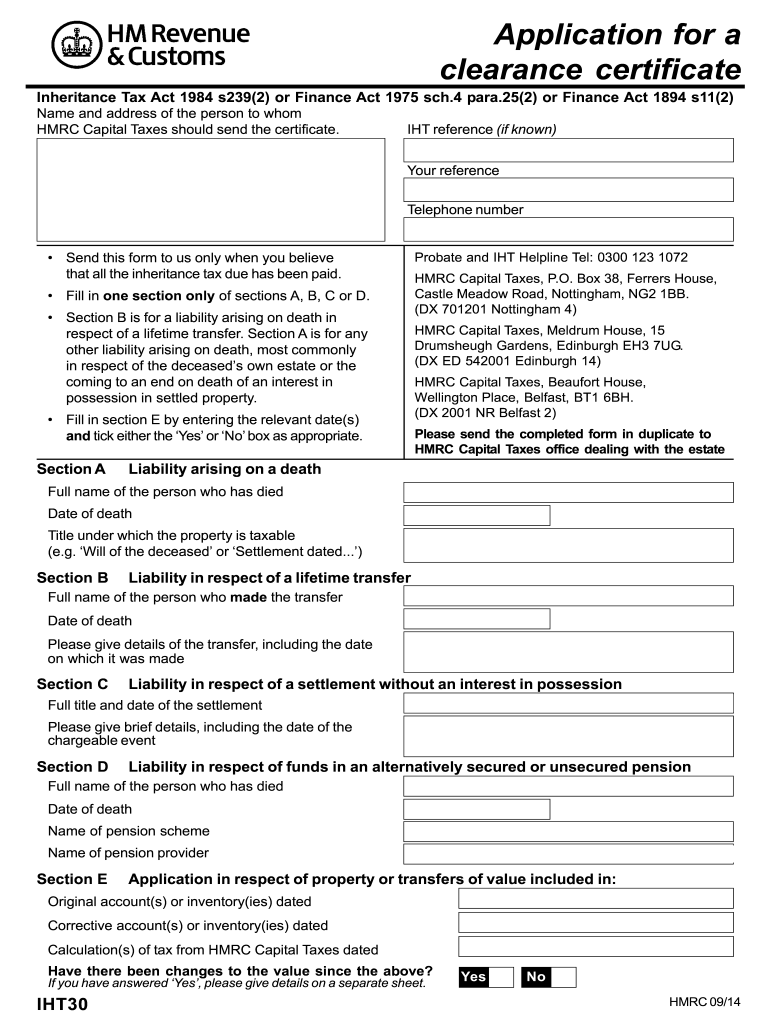 Hmrc Clearance Letter Template Fill Out amp Sign Online DocHub