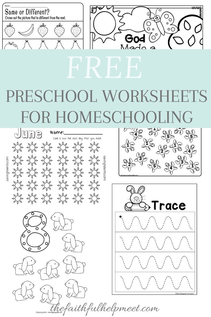 Homeschool Preschool Worksheets Free Preschool Printables 