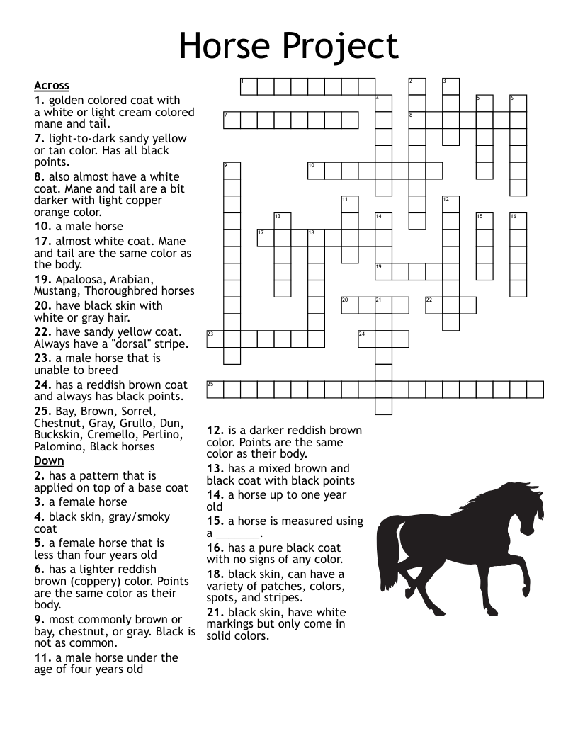 Horsing Around Word Search WordMint