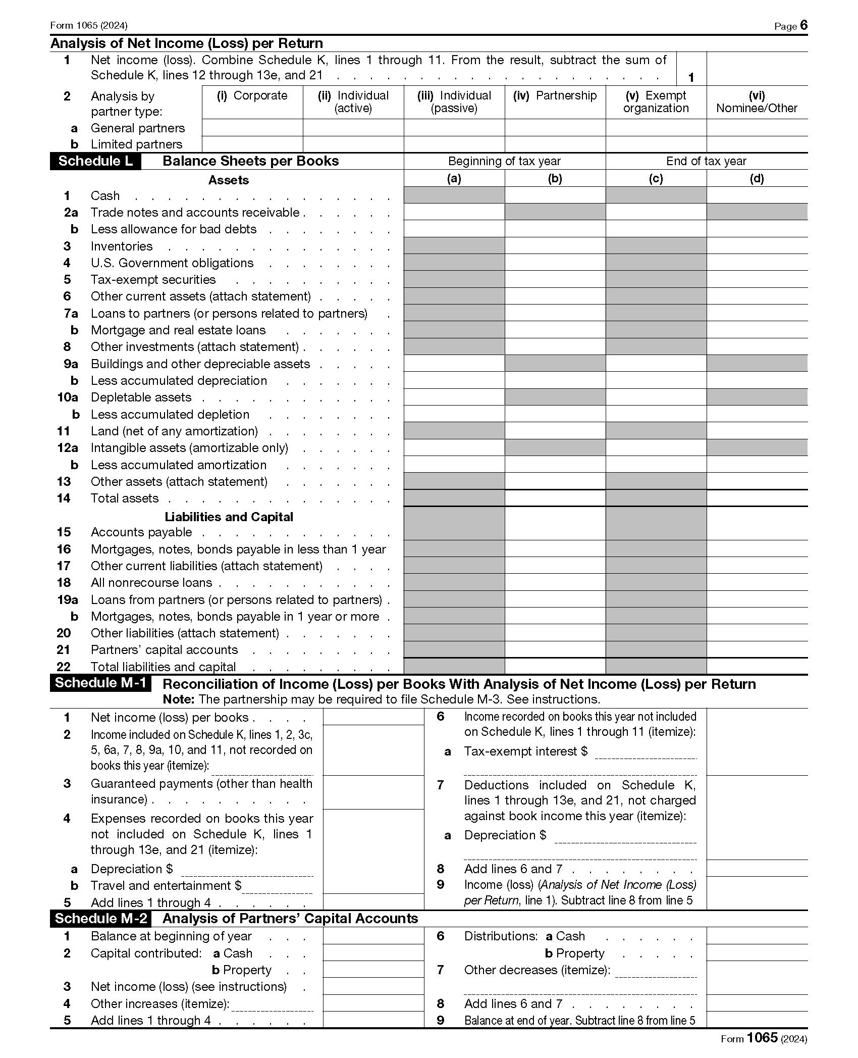 Irs Form 1065 K1 Instructions 2026