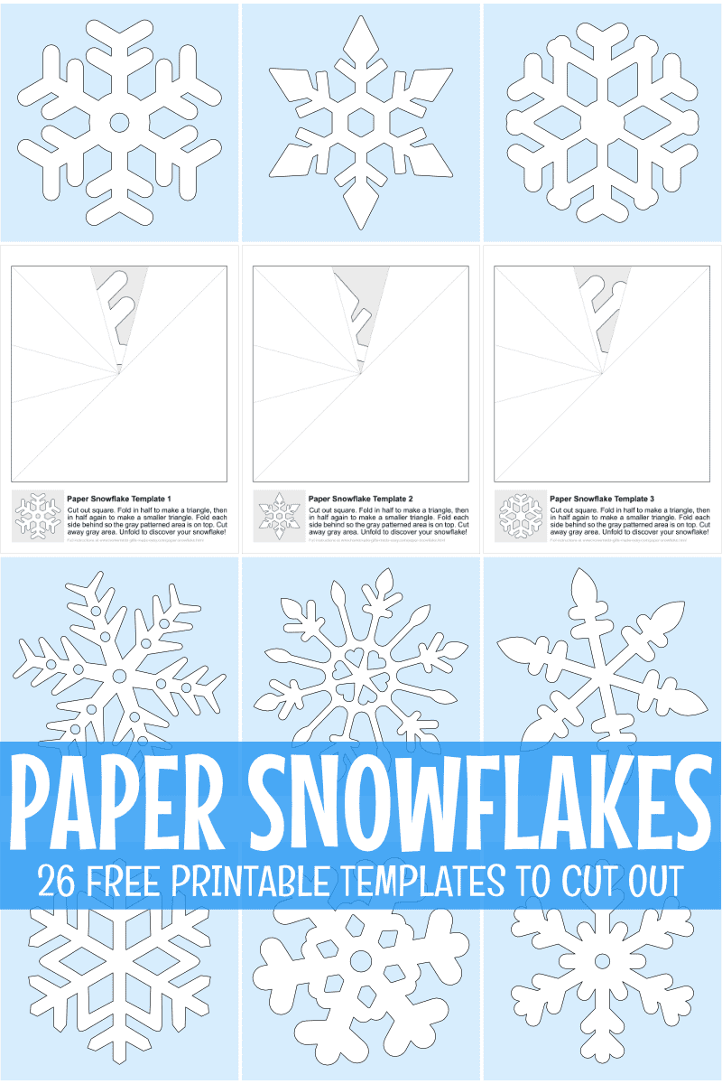 Printable Snowflake Template