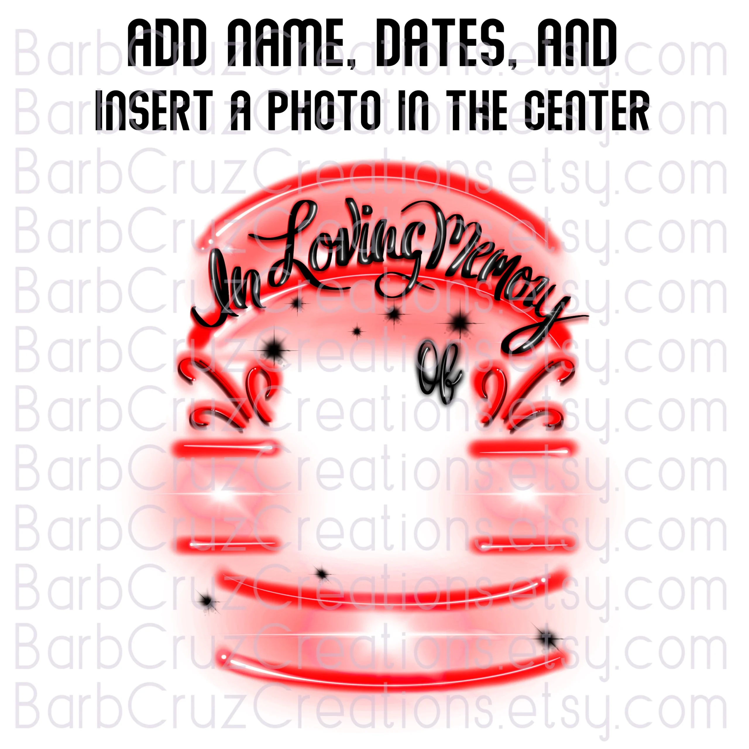 In Memory Sublimation Designs