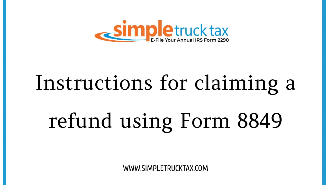 Irs Form 8849 Schedule 1 Instructions