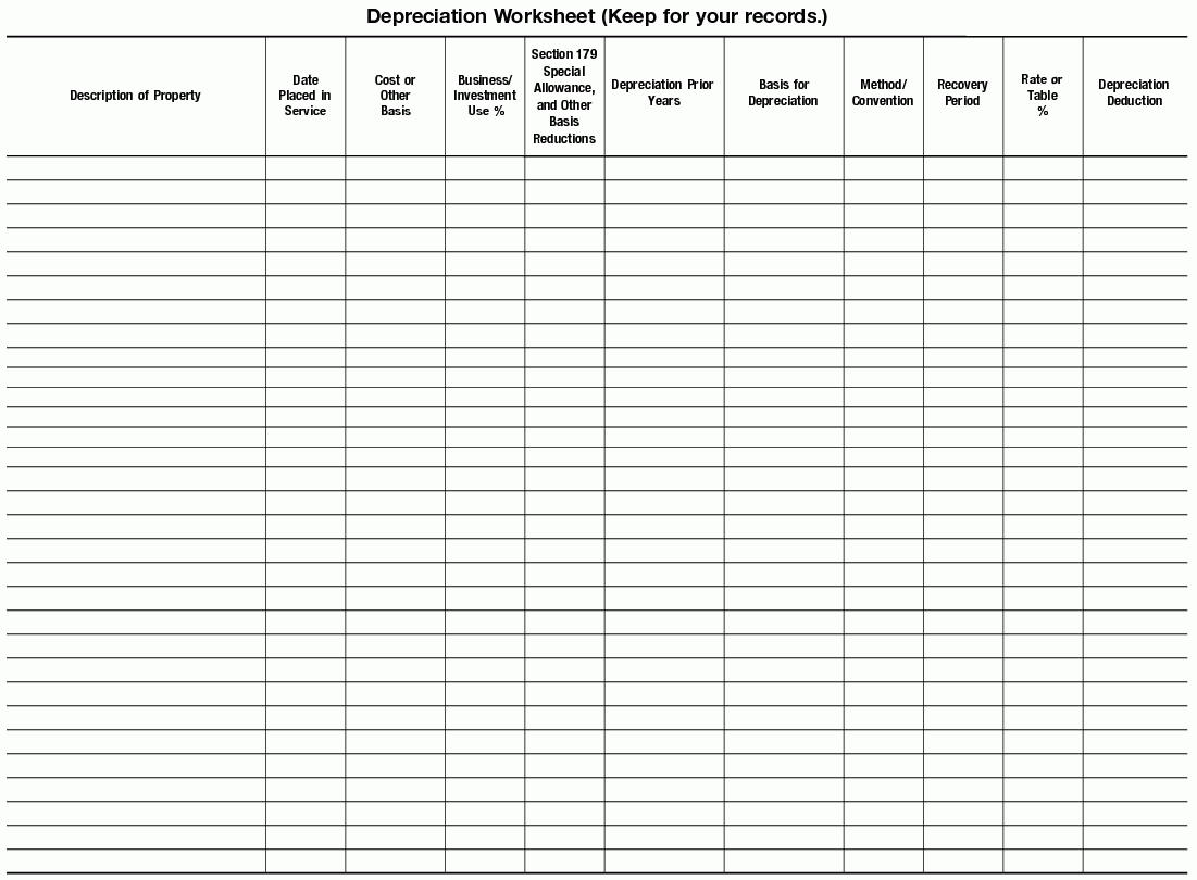 Irs Form 4562 Instructions