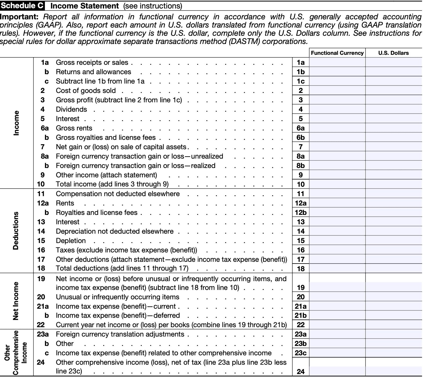 Irs Form 7203 2026
