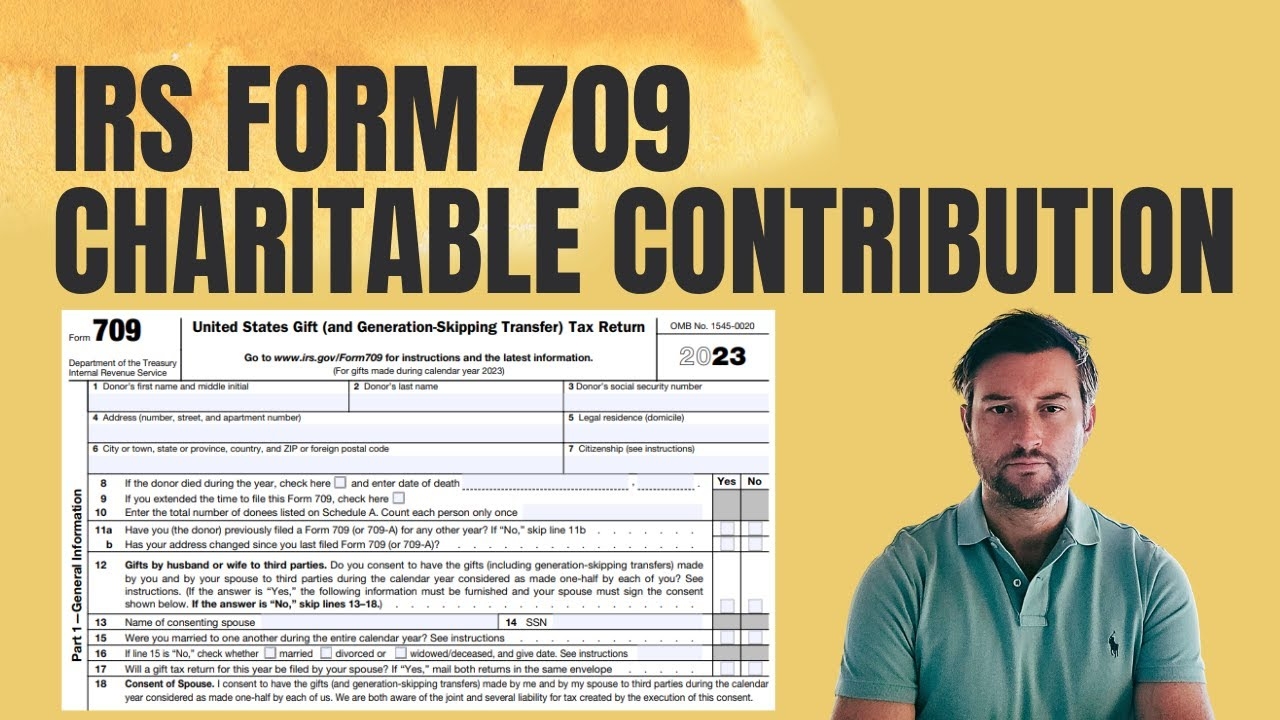 IRS Form 709 Gift Tax Return Example Reporting For Charitable Contributions Step by Step Guide