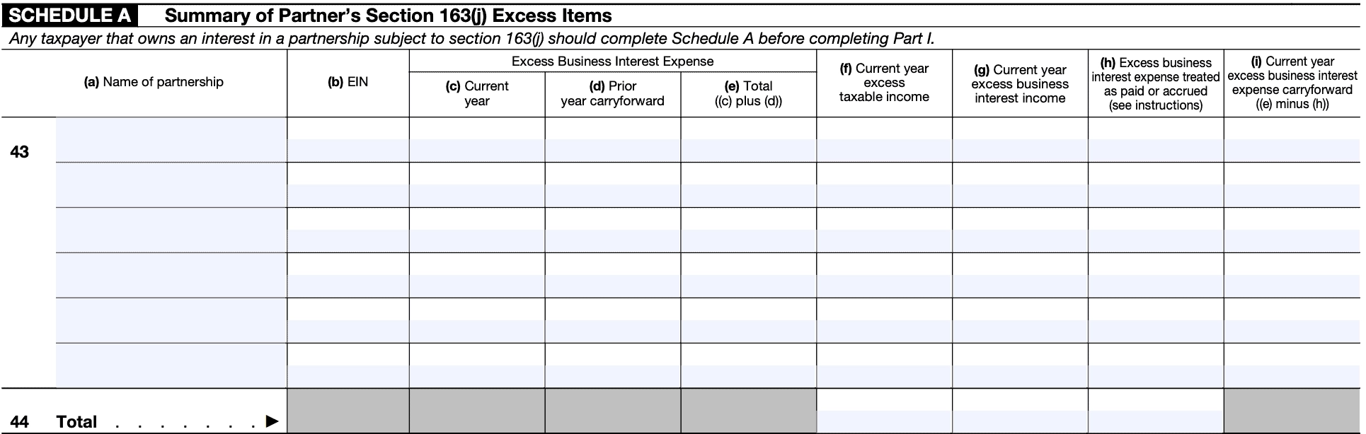 IRS Form 8990 Instructions Business Interest Expense Limitation