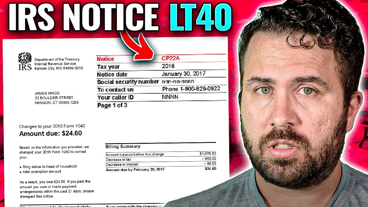 IRS Notice LT40 What It Is And What To Do Choice Tax Relief