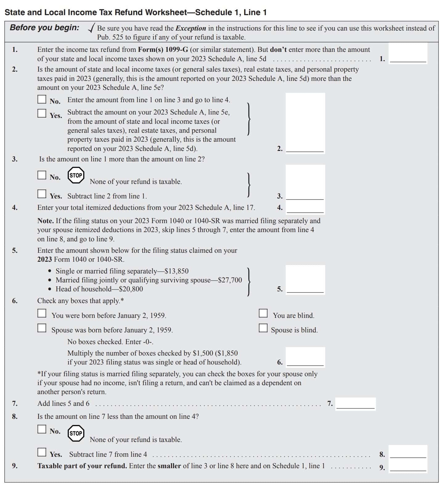 Irs Form Schedule 1 2026 Tax Credits