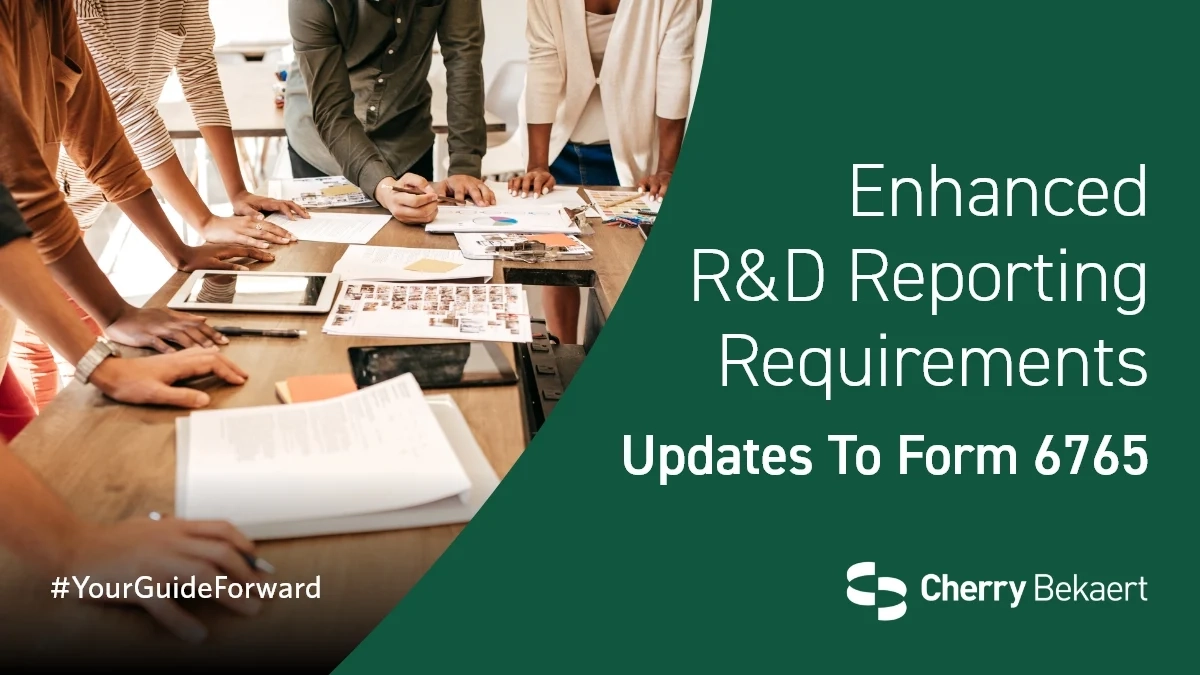 IRS Updates Form 6765 For 2025 R amp D Tax Credits Cherry Bekaert