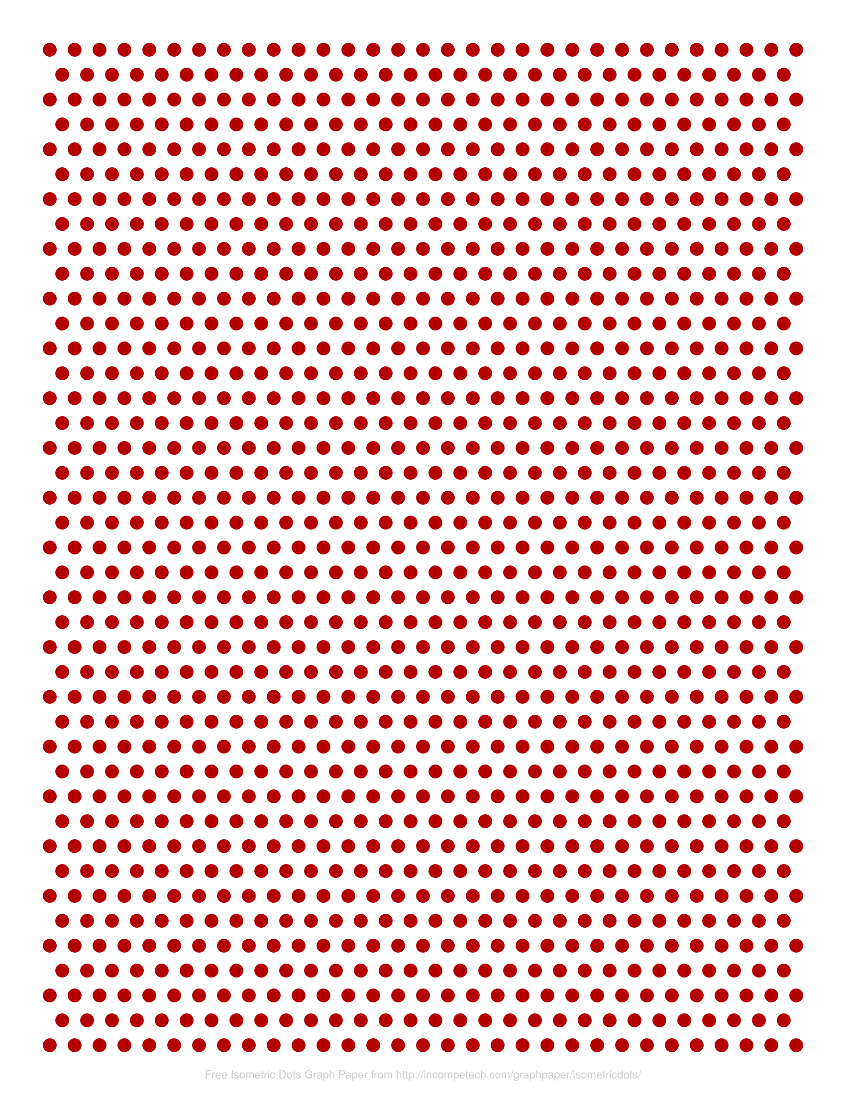 Printable Isometric Dot Paper