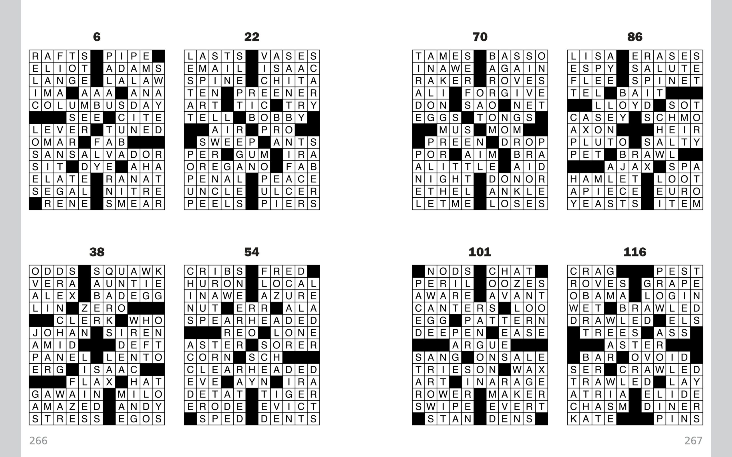 Printable Crossword Puzzles By Thomas Joseph