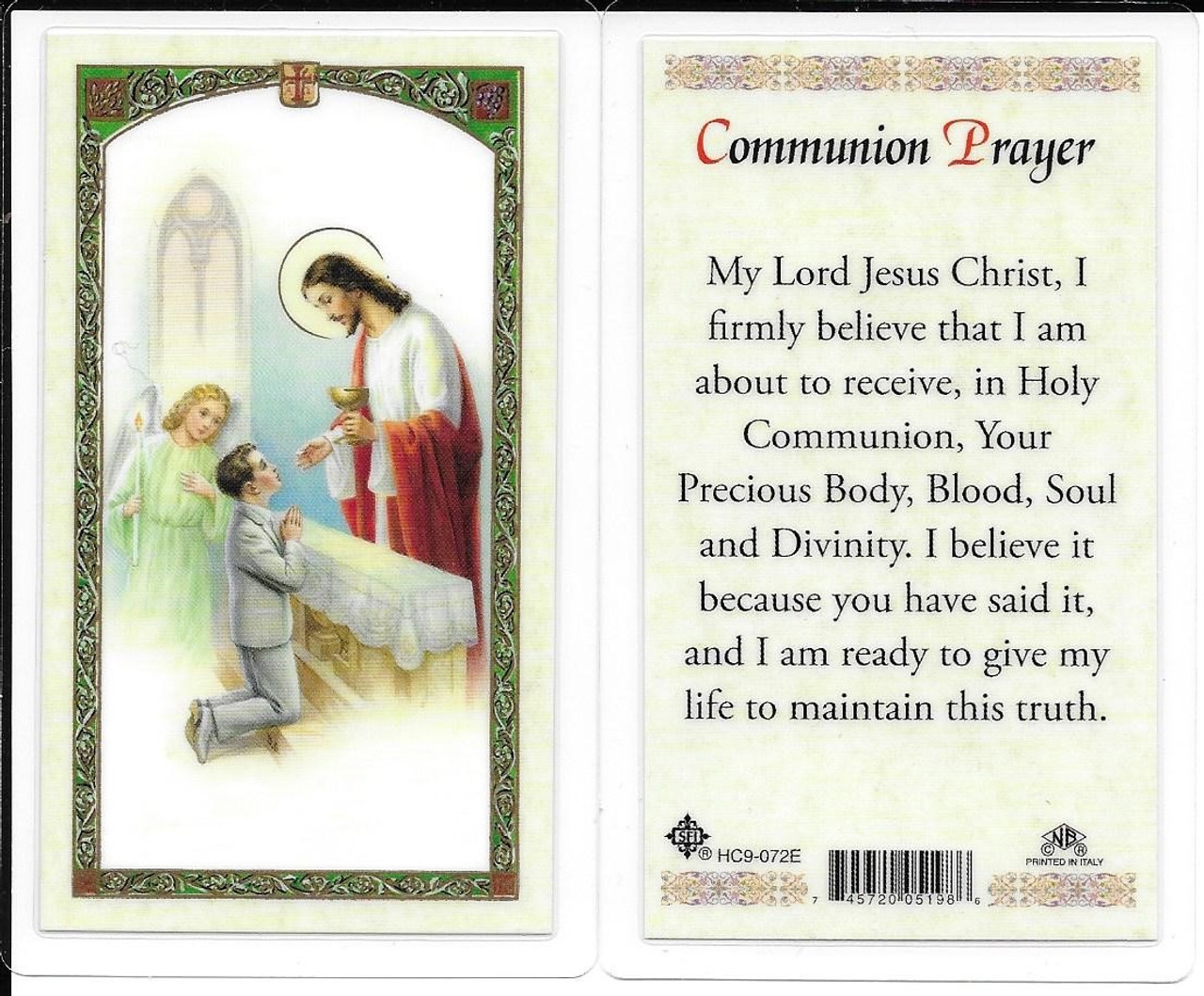 First Communion Prayers Printable