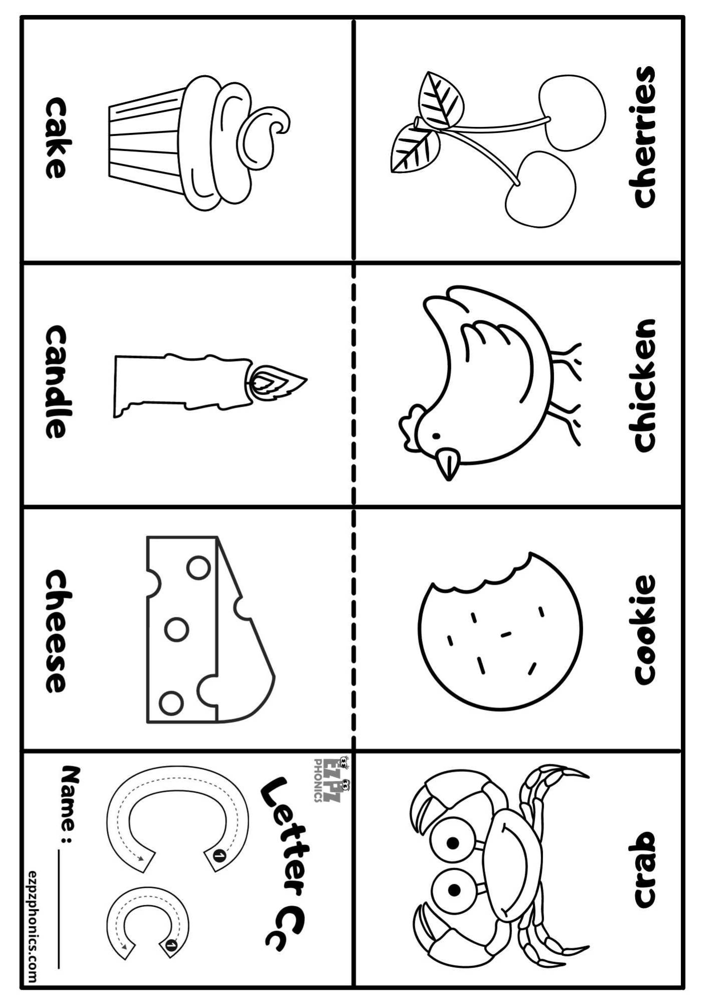 Letter C Free Printable