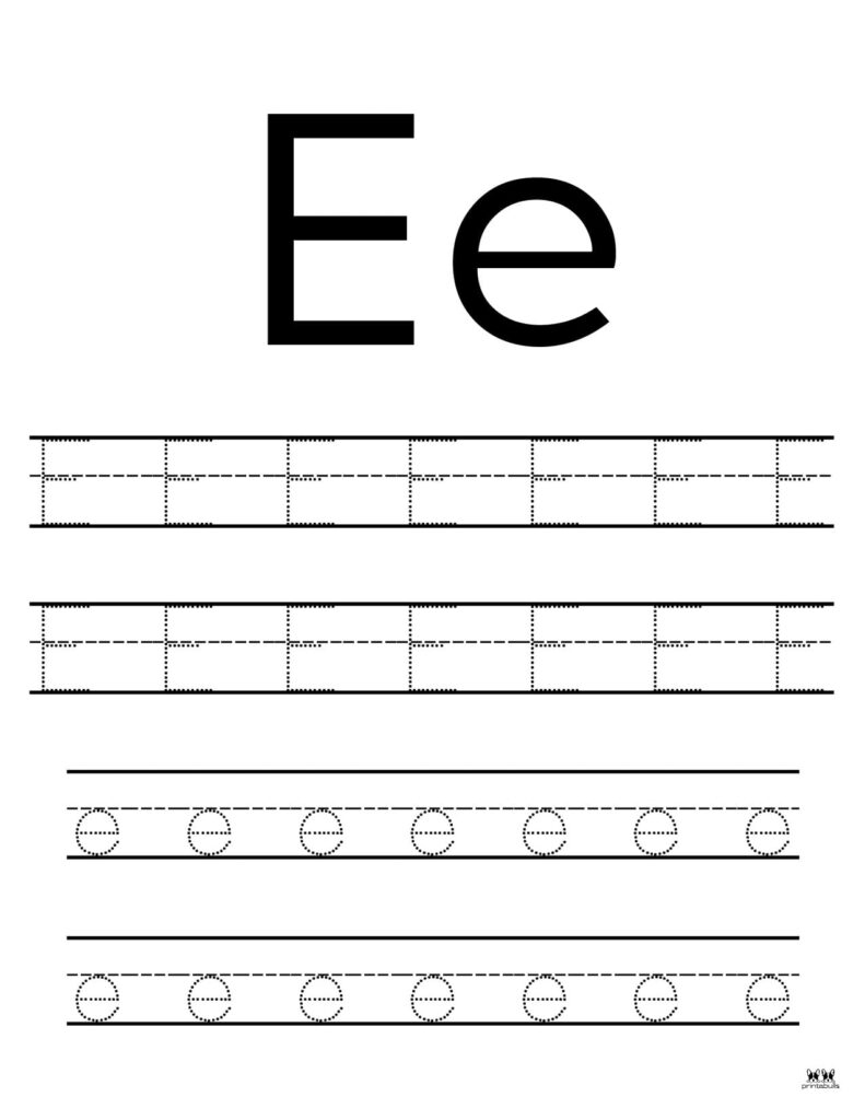 Free Printable Letter E Worksheets