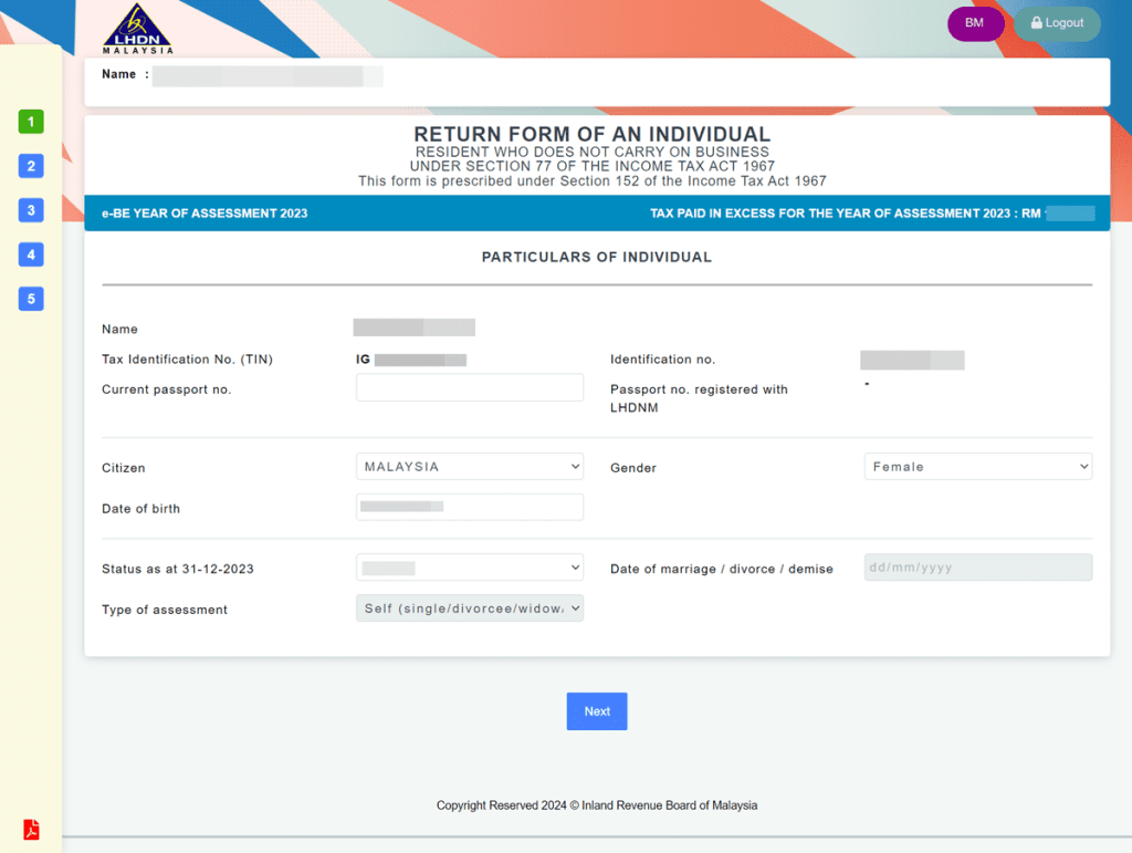 Malaysia Personal Income Tax Guide 2024 YA 2023 
