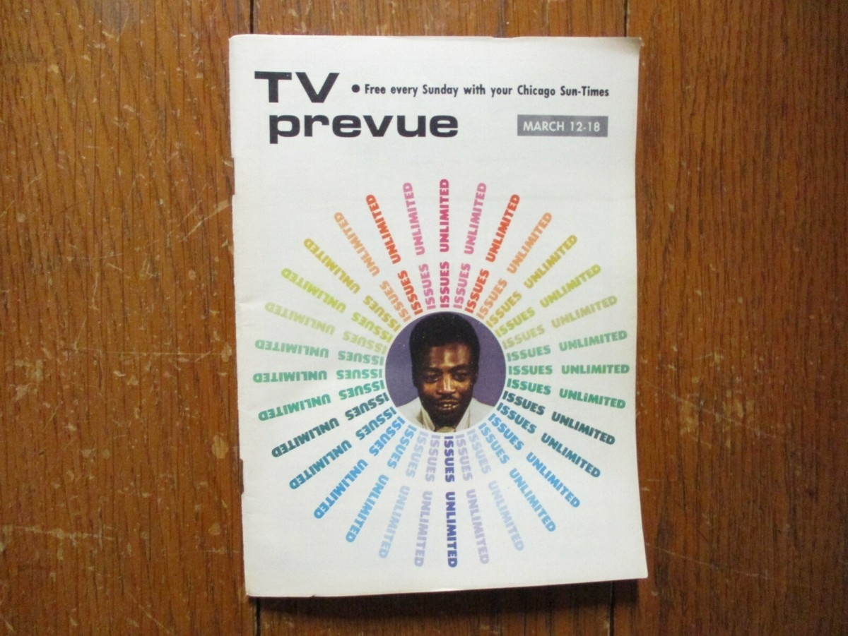 March 12 1972 Chicago Sun times TV Prevue Magaz ISSUES UNLIMITED 