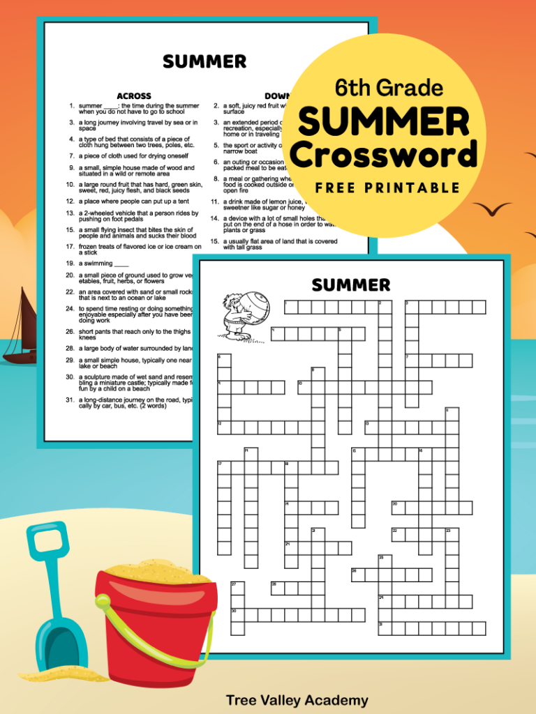High School Crossword Puzzles Printable