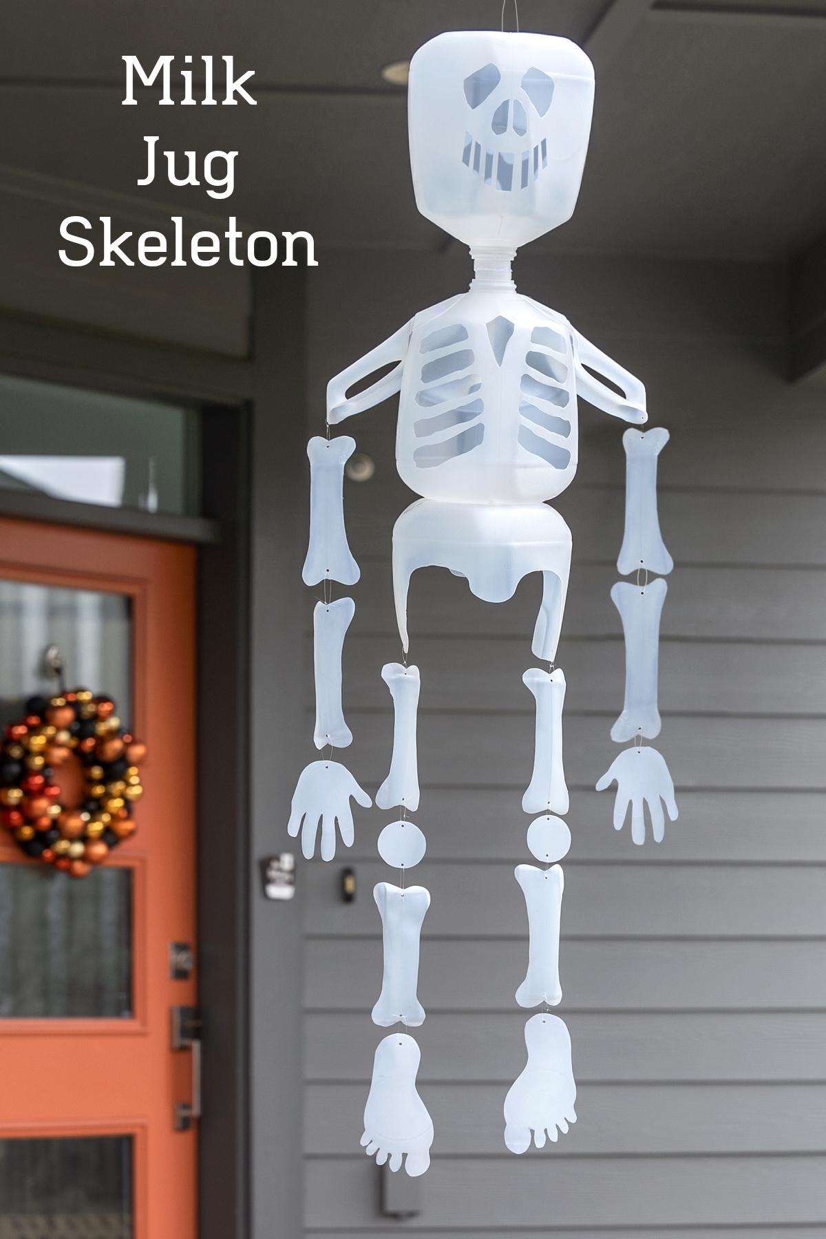 Milk Jug Skeleton For Halloween Decor DIY Candy