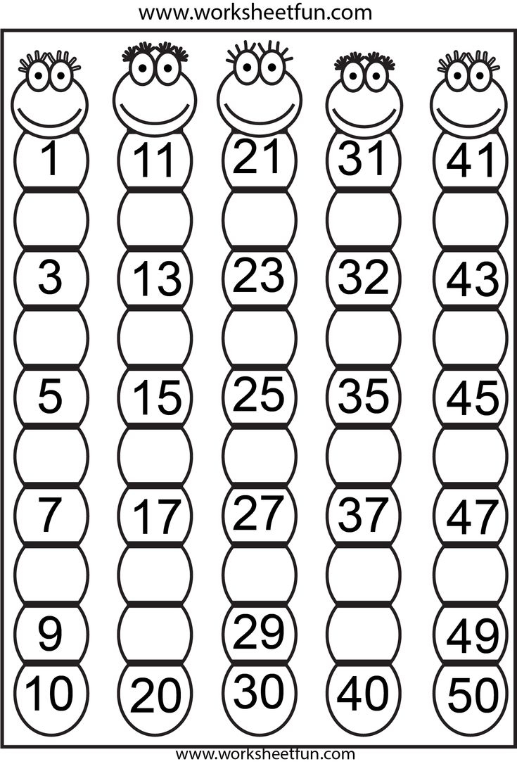 Free Math Printable Worksheets Kindergarten