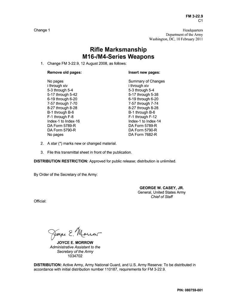 M4 Qualification Form Number