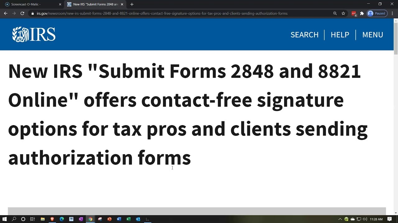 Irs Form 2848 Upload