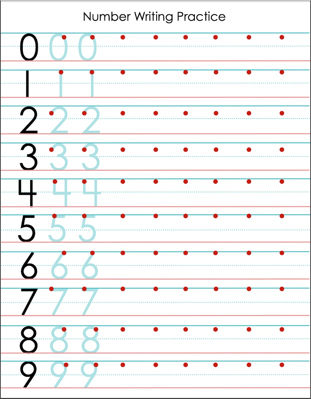 Printable Practice Sheets