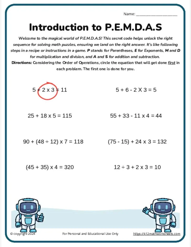 K12 Homeschool Free Printable Worksheets