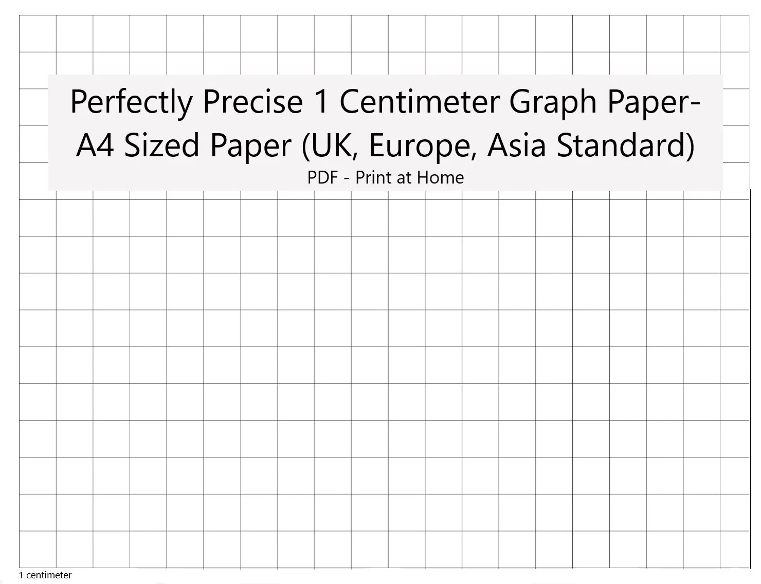 A4 Graph Paper To Print