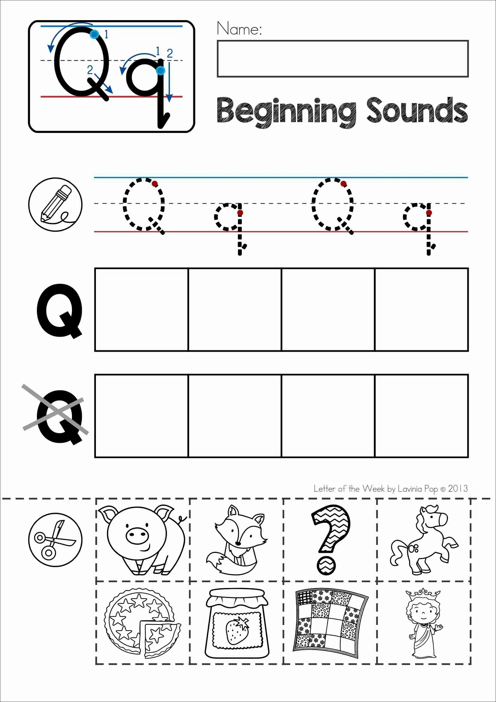 Phonics Letter Of The Week Q Alphabet Worksheets amp Activities
