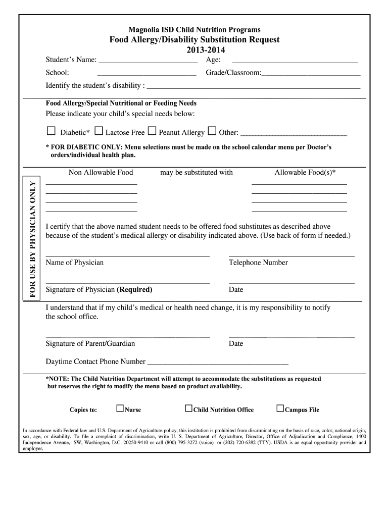 Printable Allergy Form Template Fill Out amp Sign Online DocHub