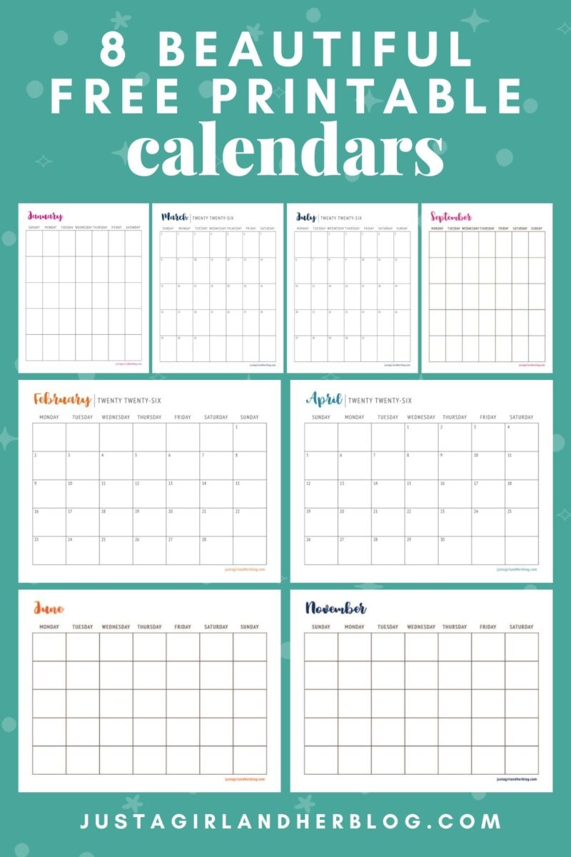 November 2026 Printable Calendar Tumblr