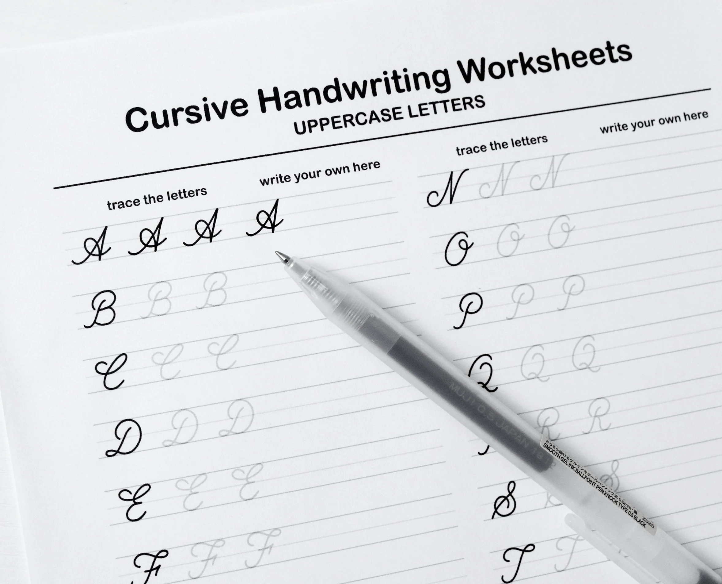 Printable Cursive Worksheets 9 Pages letters And Words For 