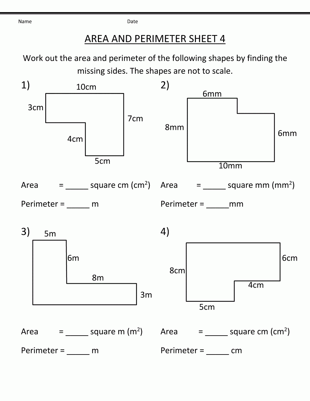 Printable Grade 4 Math Worksheets