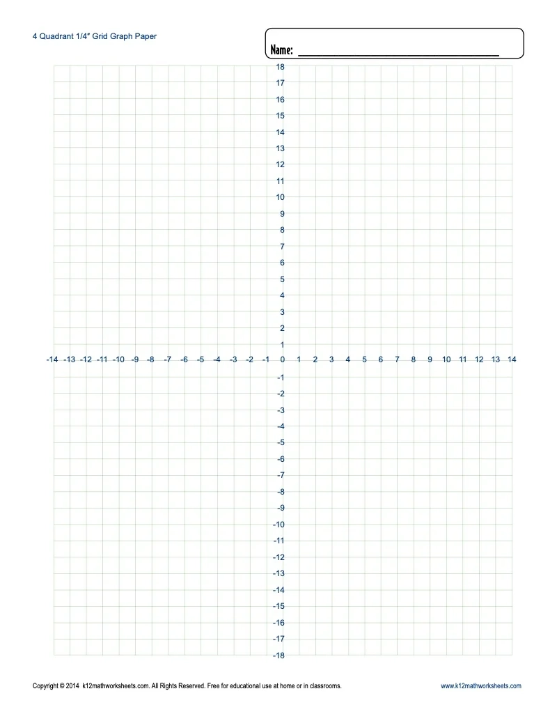 Coordinate Graph Paper Printable