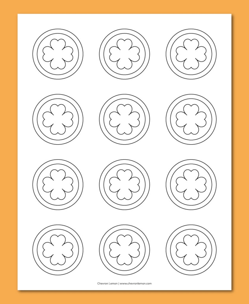 Printable Leprechaun Gold Coin Templates In Different Sizes 