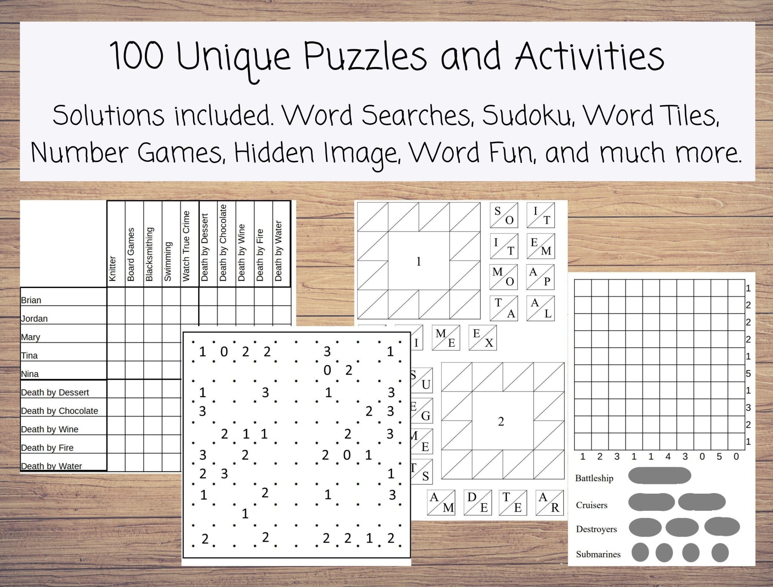 Printable Mind Bending Variety Puzzles With 100 Different Kinds Of 