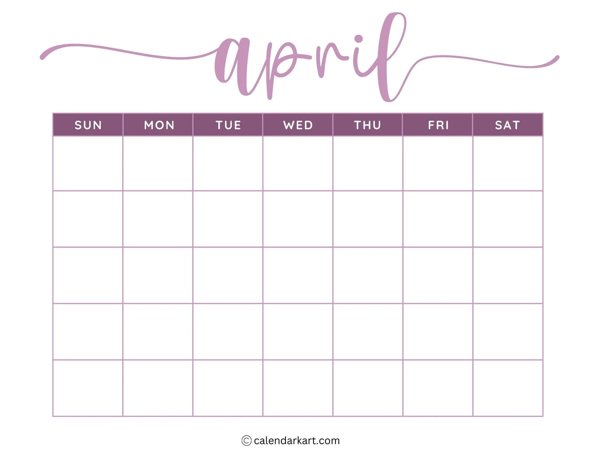 Blank Printable Calendar Templates Multi-Year