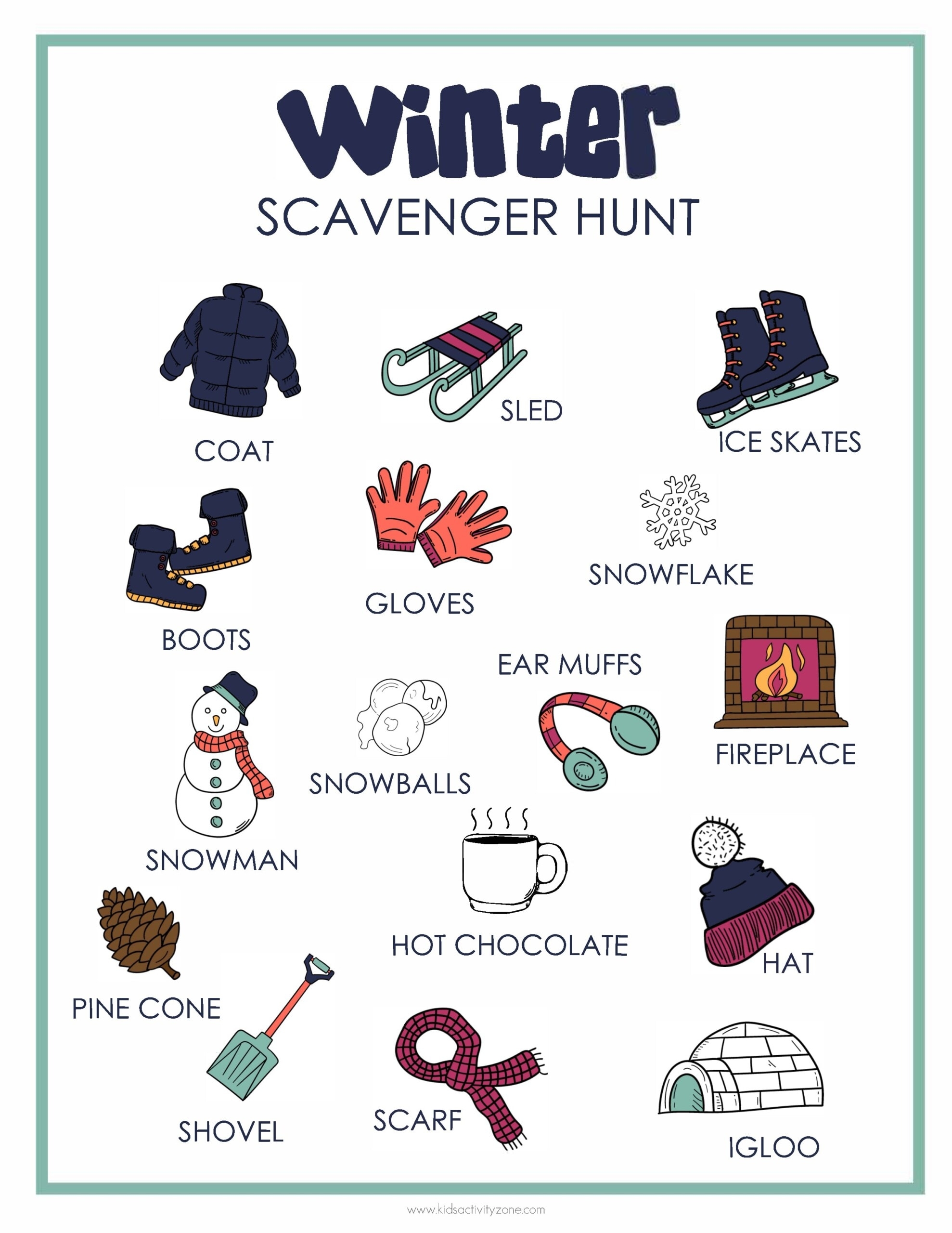 Printable Winter Activities Packet For Kids Kids Activity Zone