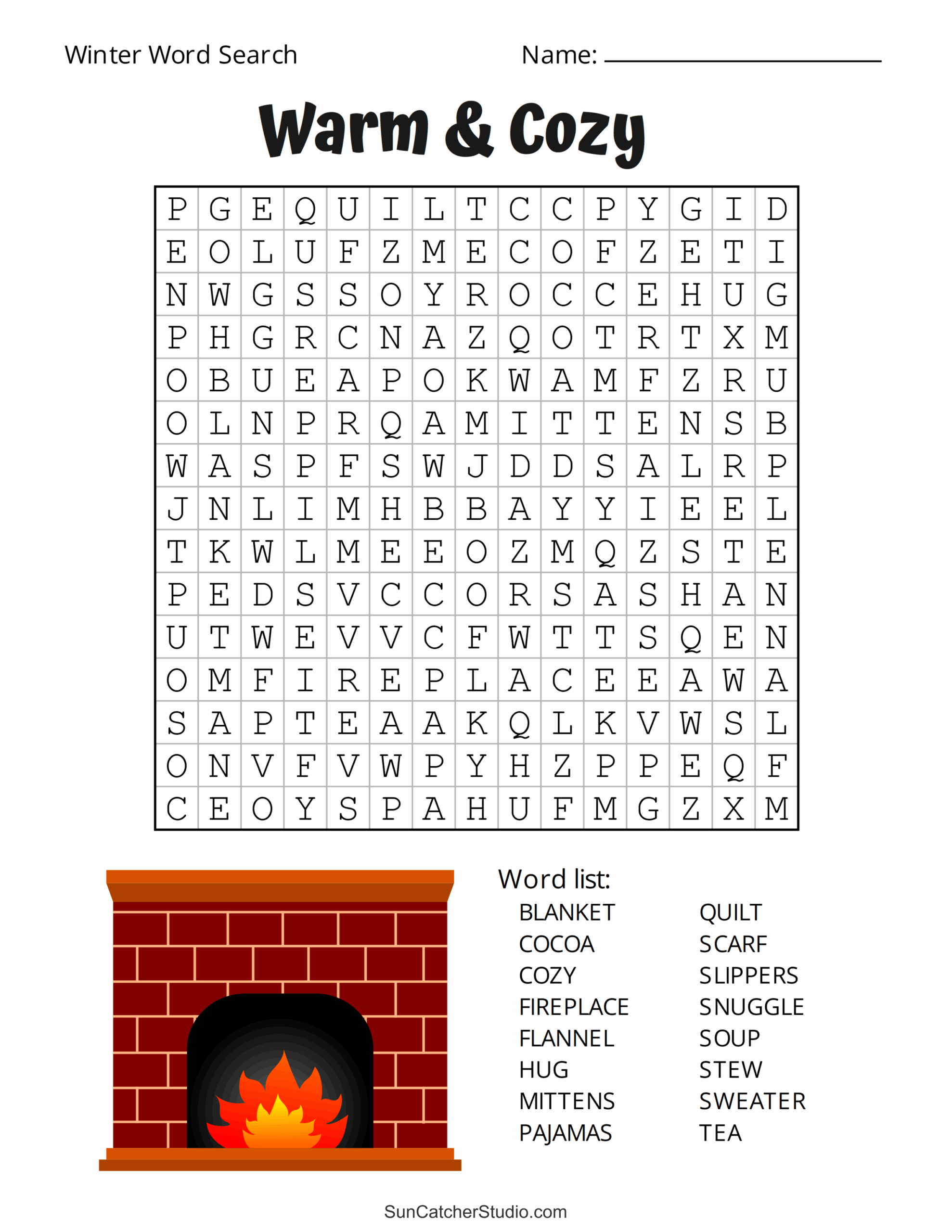 Printable Winter Word Search Puzzles Word Find Free Printables 