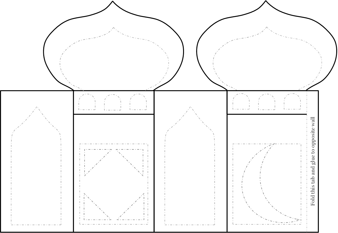 Ramadan Craft Project Mosque Lantern Zaufishan