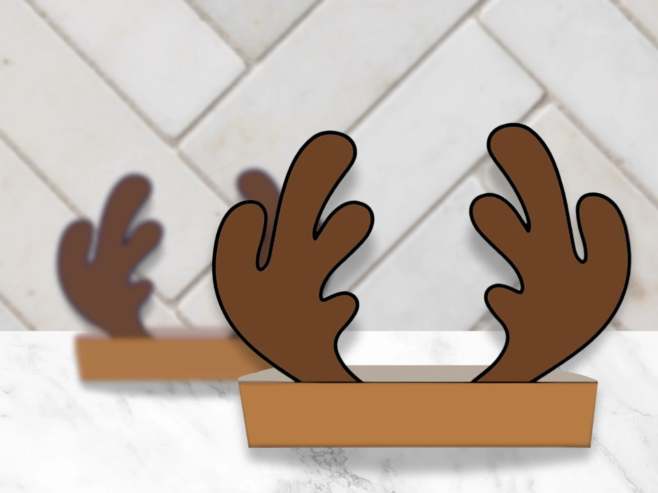 Printable Antler Template