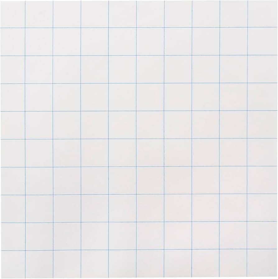 School Smart Three Hole Punched Graph Paper With 1 Inch Rule 10 
