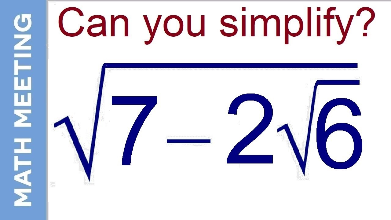 Simplifying Square Root Easy Algebra Brain Teaser 95 Can t Solve 