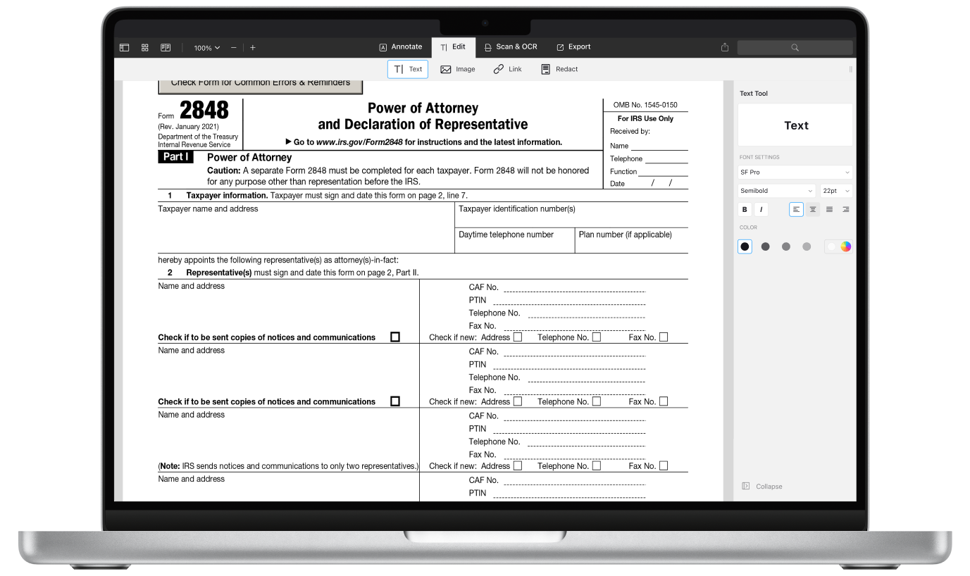 So F llen Sie Das IRS Formular 2848 2024 amp 2025 Als PDF Aus