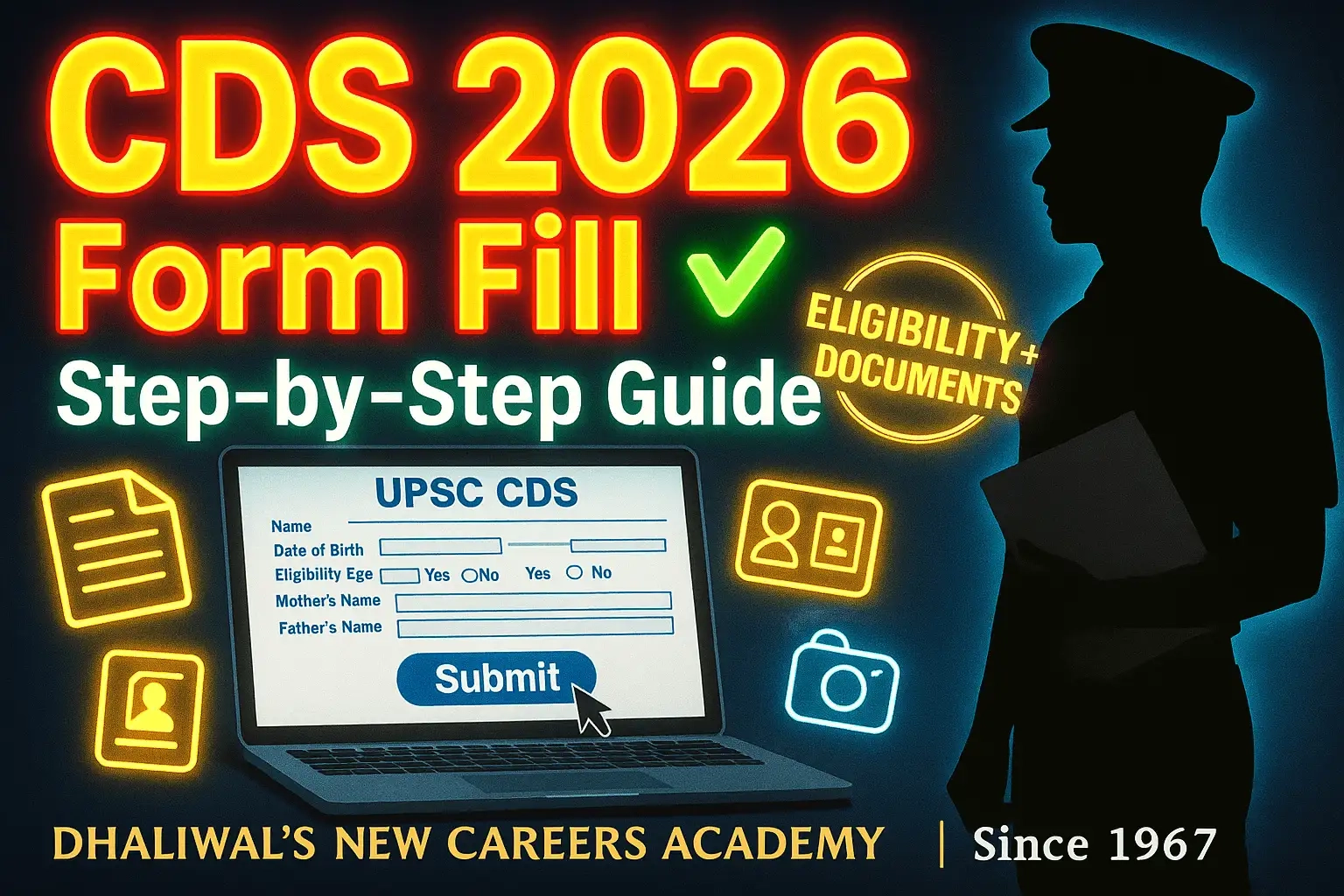 step by step guide to filling cds 1 2026 application form